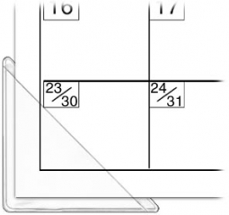 Calendar Corners 3 X 3 Sticky Back Clear Storesmart