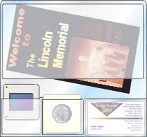 2 Slide/Coin/Booklet/Business Card - Non-Adhesive
