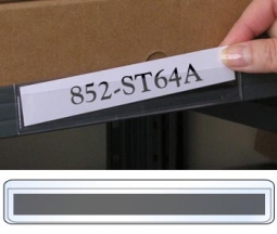 Magnetic Label Holders for Warehouses & Schools 40mm High x 100mm Long Pk=100 