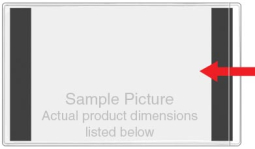 Magnetic Pockets - 8 1/2'' x 11 1/2'' - Open Short Side - Magnets along the Short Sides
