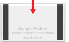 Magnetic Pockets - 5 1/4'' x 8 3/8'' - Open Long Side - Magnets along the Short Sides