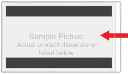 Magnetic Pockets - 8 1/2'' x 11 1/2'' - Open Short Side - Magnets along the Long Sides