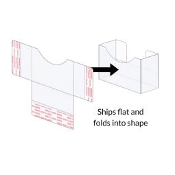 Peel & Stick Business Card Boxes - 3 5/8" x 1 &frac12;" x 1" - Ships flat