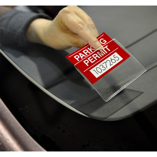 Adhesive Parking Permit Holders for Windshields: StoreSMART - Filing,  Organizing, and Display for Office, School, Warehouse, and Home