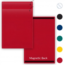 Document Holder with Title Pocket - Portrait - Letter-Size - Magnetic Back
