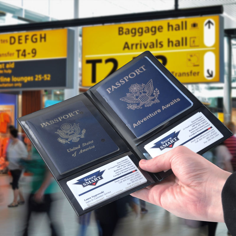 Four Pocket Plastic Passport Holder: StoreSMART - Filing, Organizing ...