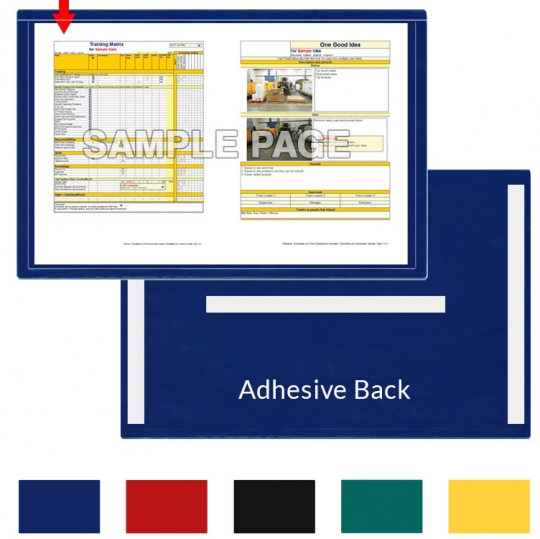 Window Letter-Size Pages StoreSMART - Magnetic Blue Document Frame 10-Pack R282PQBM-10 