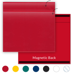 Two Pocket Magnetic Document Holder - Top Pocket 1 1/4 x 11", Bottom Pocket 8 1/2" x 11"