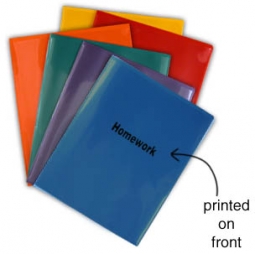 Homework Folders - Plastic / Archival