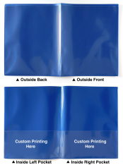 Plastic 2-Pocket Folders - Custom Printing on Inside Pockets