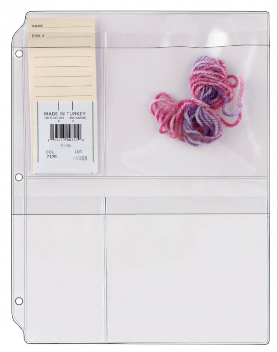 Zipper Binder Page for Crafting & Knitting Supplies: StoreSMART