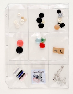 Binder Page for Notions - Top Load with Flaps