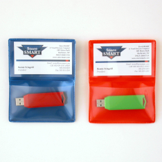 USB Flash Drive & Business Card Holders - Folding