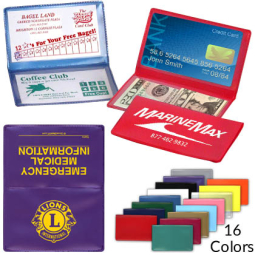 Folding Card Holder with Custom Printing - Two Sides