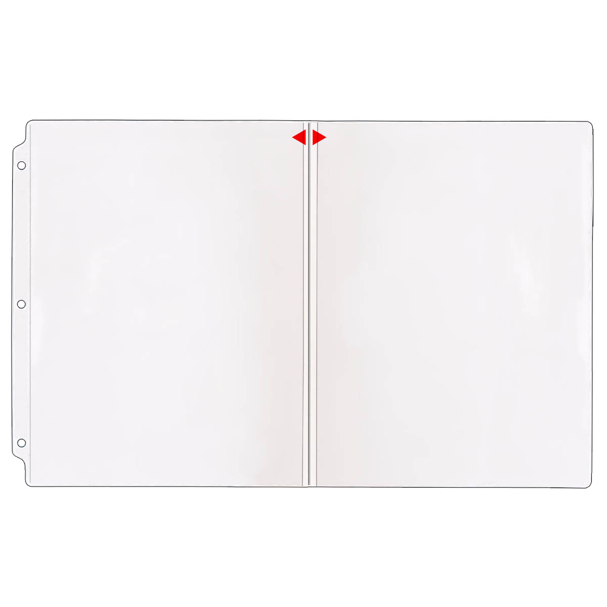 11 x 17-25-pack RMPT860-25 StoreSMART Plastic Sheet Protector Open Long Side 