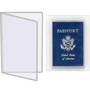 5 Packs Choen Clear PVC Passport Cover Plastic Passport holder for UK US Passport,Transparent Color
