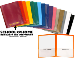 School / Home Folders - Durable, Archival Plastic - 16-Pack - Rainbow - 16 Colors! - English