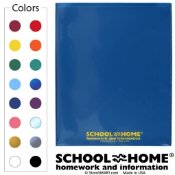 Plastic "School-Home" Homework Folders with Clear Overlay