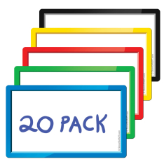 3" x 5" Smart Magnetic Cards - Variety 20-Pack