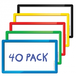 3" x 5" Smart Magnetic Cards - Variety 40-Pack