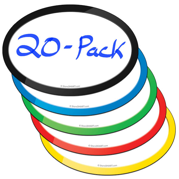 4%22+x+6%22+Smart+Magnetic+Ovals+-+Variety+20-Pack