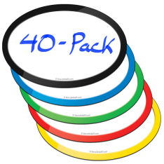 4" x 6" Smart Magnetic Ovals - Variety 40-Pack
