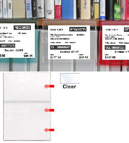 Bookshelf Card Holder - Non-Adhesive - Holds a 3" x 5" Title Card