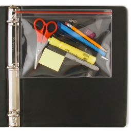 Supply Case for 3-Ring Binders - 5 &frac34;" x 8 &frac14;" - Top Zipper