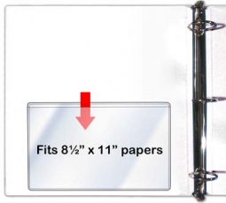 Binder & Folder "Half" Pocket - 8 1/2" x 5 1/8"