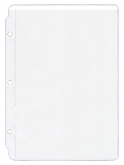 Plastic Sheet Protector - 5 &frac12;" x 8 &frac12;" - Open short side