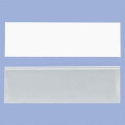 Card Stock Label Holders - With Inserts - 25-Pack - 3" x 1"