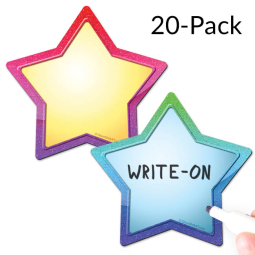 Write-On Star Magnet - 5" - Variety 20-Pack
