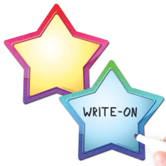 Write-On Star Magnet - 5" - Individual Colors