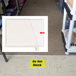 Floor & Aisle Marker - Adhesive Pocket - 5" x 7 1/8"