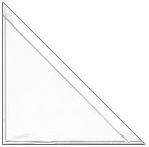 Peel & Stick Corner Pocket - 3" x 3" - Clear