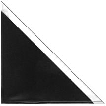 Peel & Stick Corner Pocket - 3" x 3" - Black