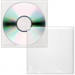 Peel & Stick Pocket - CD/DVD/Flash - 4 5/8" x 4 5/8" - Tight Fit