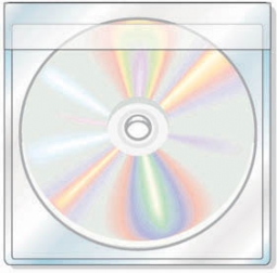 CD Pocket w/Folding Flap - Photo Clear