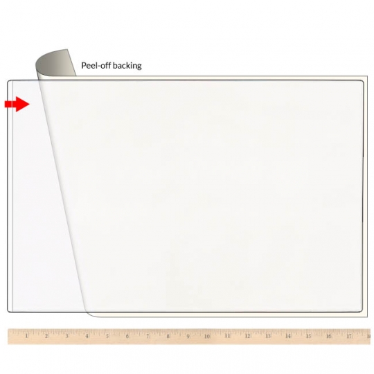 Dry Erase Clear Adhesive Sheet - Letter Size: StoreSMART - Filing