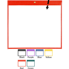 Rigid-Vinyl Sewn Pocket - 11" x 14" - Open Long