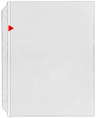 8 &frac12;" x 11" Vinyl Sheet Protector - Open Long Side