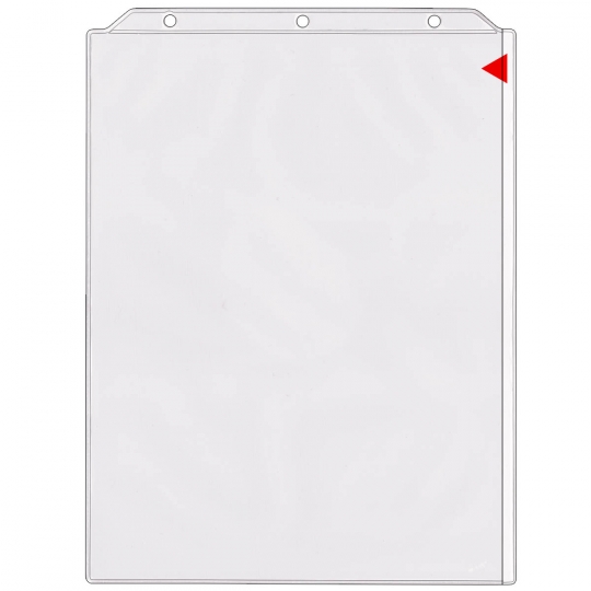 8 ½ x 11 Vinyl Sheet Protector - Holes on Short Side, Open Long Side:  StoreSMART - Filing, Organizing, and Display for Office, School, Warehouse,  and Home