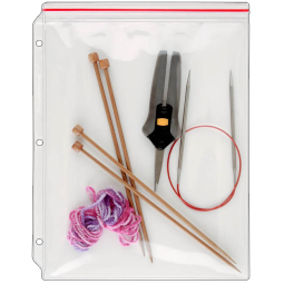 Zipper Binder Page for Crafting & Knitting Supplies