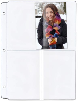 Clear Vinyl Collector's Binder Page - 3 &frac12;" x 5" Photos