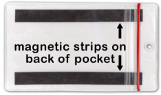 Magnetic Zip Lock Bag with Hang Hole - 6" x 9"