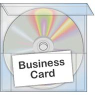 CD Pocket & Business Card - Photo Clear