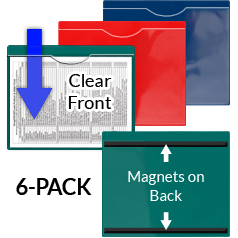 File+Jackets+-+Magnetic+Backing+-+6-Pack+-+Two+of+Each+Opaque+Color%3A+Red%2C+Blue%2C+and+Green