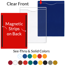 File+Jackets+Open+Short+-+Magnetic+-+8+%26frac12%3B%22+x+11%22+-+Clear+Front