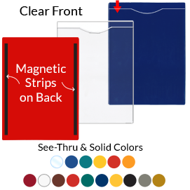 File+Jackets+Open+Short+-+Magnetic+-+8+%26frac12%3B%22+x+11%22+-+Clear+Front