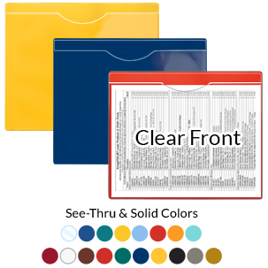 File Jackets - 8 &frac12;" x 11" - Clear Front